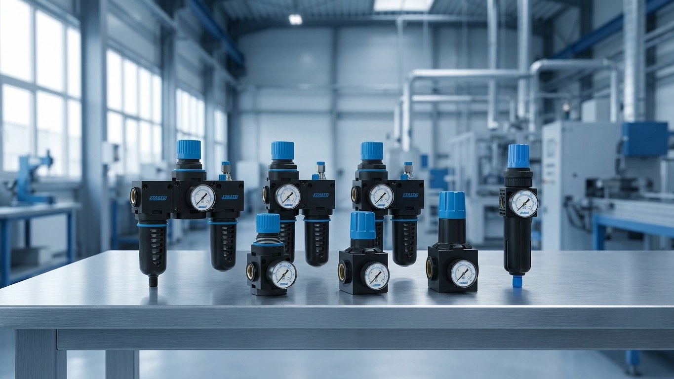 Filter Regulators for Compressed Air – Filter & Regulator Combined
