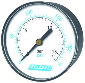 Rohrfedermanometer MA001-40R-6-D