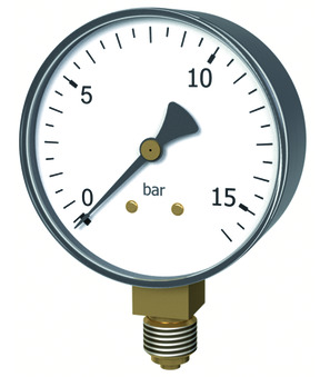Rohrfedermanometer MA001-63B-2,5