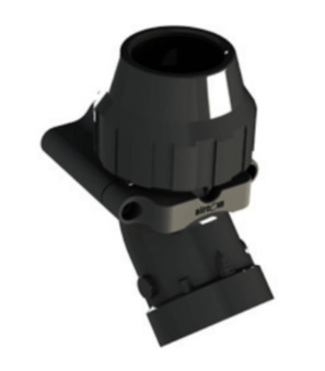 Winkelverbinder 45° mit Wandbefestigung 25-3/4"