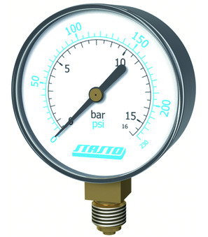 Rohrfedermanometer MA001-50B-V1,5