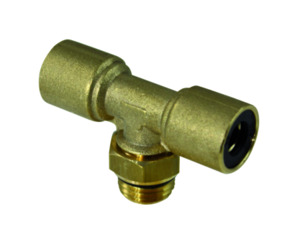 Adjustable male stud branch tee PIB21-06-M16X1,5-B-0-G