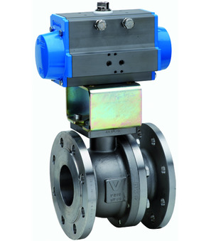 Flanged ball valve with pneumatic actuator BA051-40-T0-A