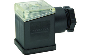 konektor mit eingebautem Gleichrichter und LED-gelb-230VAC