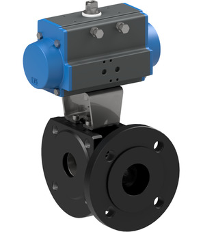 Prirubnički kuglasti ventil s pneumatskim rotacijskim pogonom BAMA-050-CITV-D0