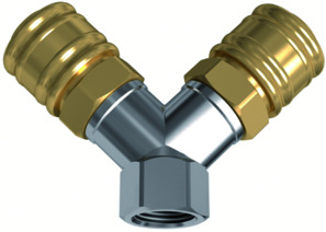 2-fach Kupplungsdosenverteiler DN 7,2 C0C72-2F12-B