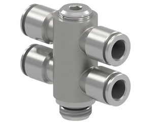Zakretni T-uvijčani priključak s dva T-račvasta komada PI15-08-18-N-0-360