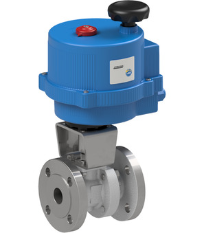 Flanged ball valve with electrical actuator Series 8E053