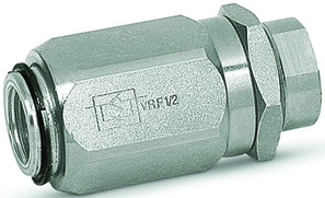 Unidirectional flow control valve Series VRF