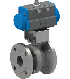 Flanged ball valve with pneumatic actuator Series BA178-D0