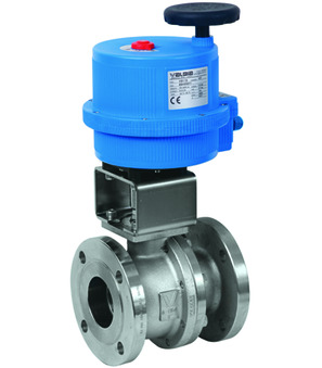 Flanged ball valve with electrical actuator Series BA115
