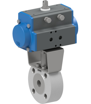 Ball valve with pneumatic actuator Series BA137