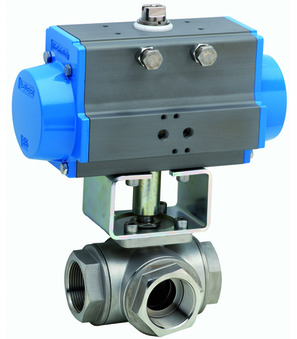 Ball valve with pneumatic actuator Series BA037, BA038-D0