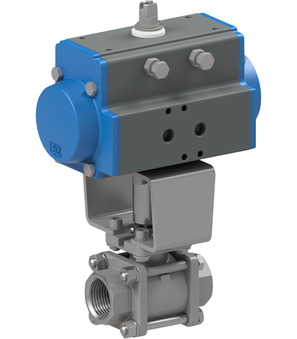 Ball valve with pneumatic actuator Series BA033-S0-0