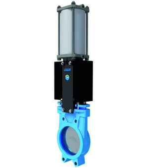 Knife gate valve with double acting actuator Series A1N2H5-5N-PIB