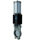 Knife gate valve with double acting actuator A1N2I2-5-150