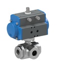 Ball valve with pneumatic actuator BA542-12-D0-A