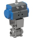 Kugelhahn mit Druckluftdrehantrieb BA091-15-S0-3C-01